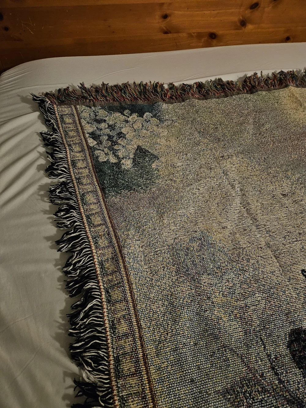 Lena Liu Butterfly Harmony & Flowers Tapestry Afghan Throw Blanket
